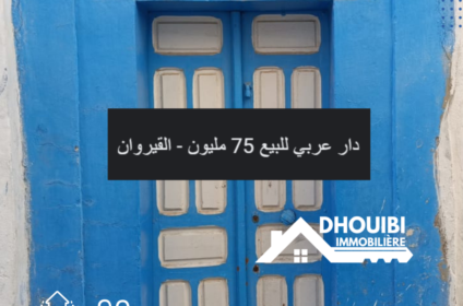 منزل عربي للبيع بالقيروان - Maison traditionnelle a vendre a Kairouan