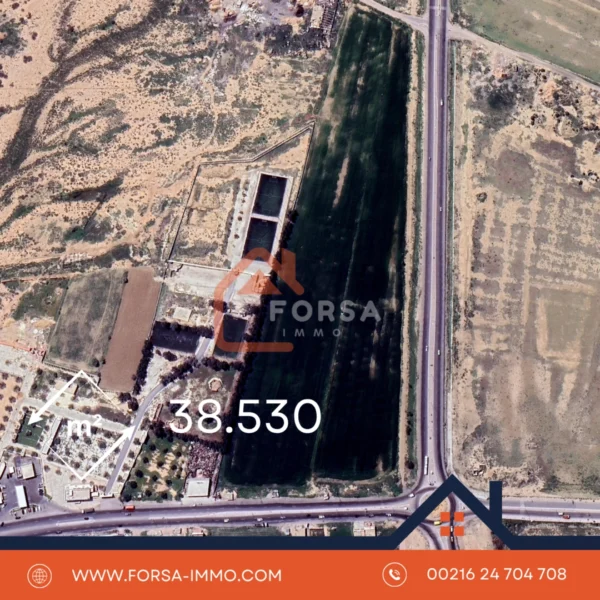 38530 متر تفتح على الشارع الرئيسي